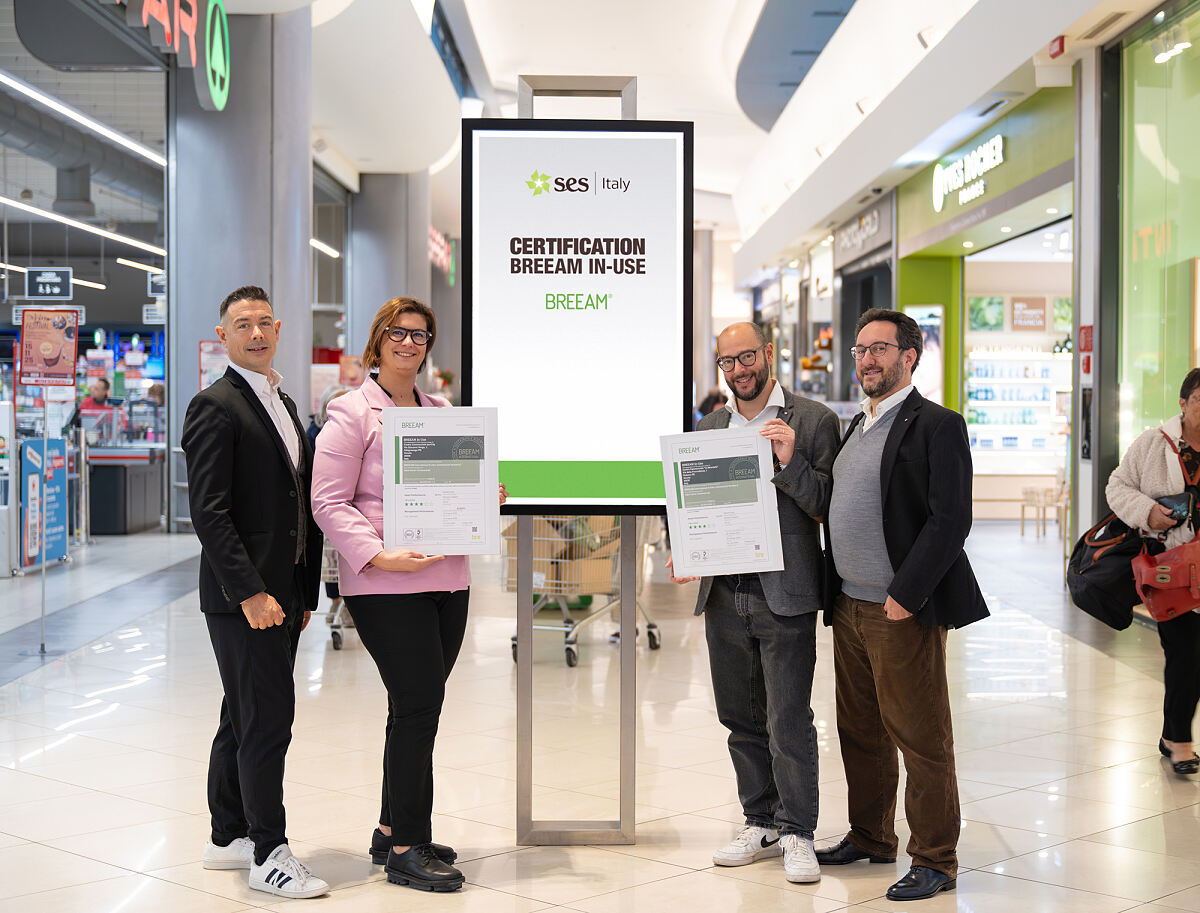 BREEAM In-Use certification for the two Italian SES malls IPERCITY and LE BRENTELLE in Padua 
